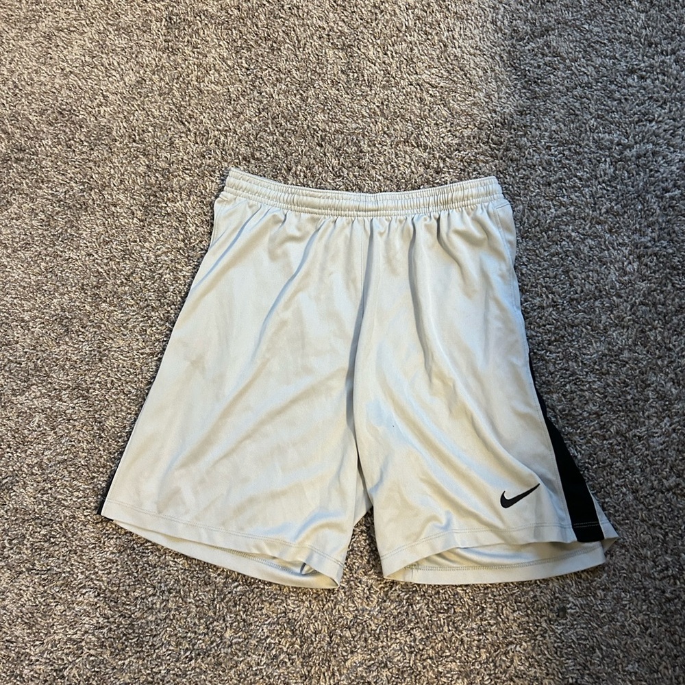 Gray Nike Soccer Shorts
